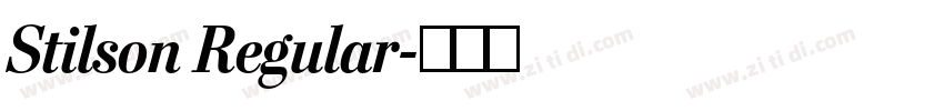 Stilson Regular字体转换 Stilson Regular字体转换